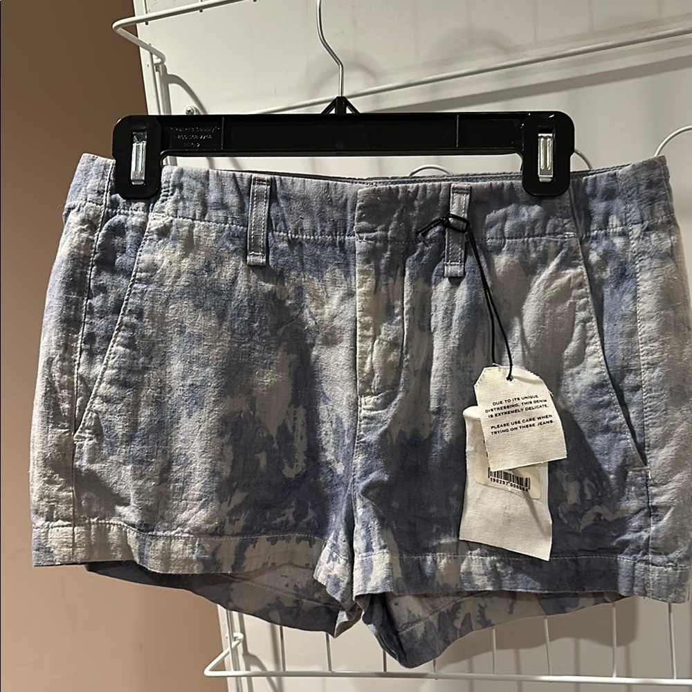 Rag & Bone High Waist Blue Shorts